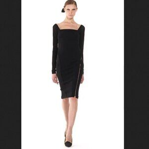 Donna Karan Collection Square Neck Bias Dress | Resort 2008 | XS